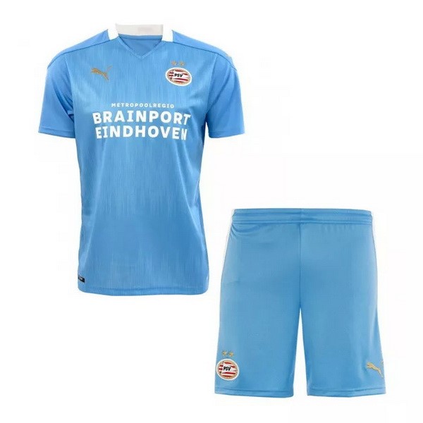 Camiseta Eindhoven Replica Segunda Ropa Niños 2020/21 Azul